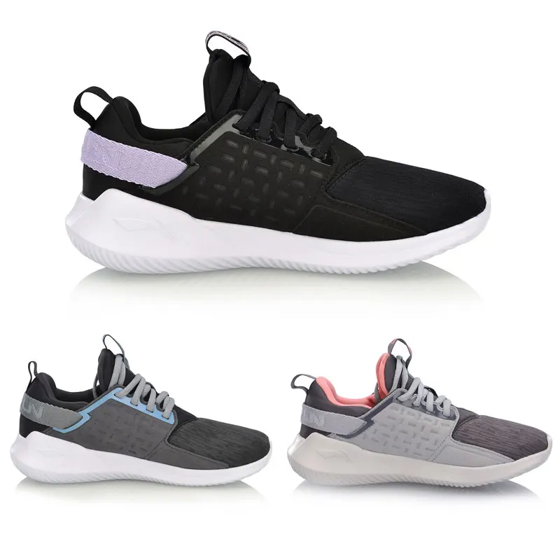 Li Ning Для женщин цвет часовой пояс для бега Обувь с вырезами Дышащие и ноские Эта