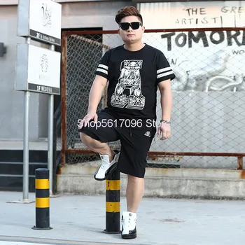 

2020 Plus Fat Plus Men's Short Sleeve Suit Leisure Summer Style Suit Strength