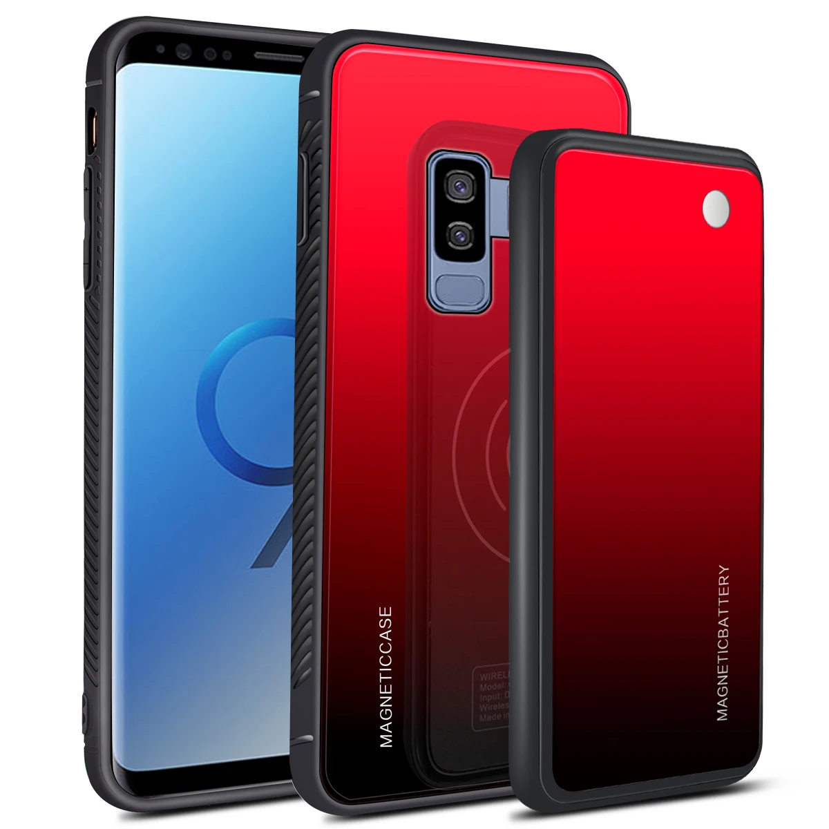 Для samsung Galaxy S10/S9/S10e/S10/Note 10/S8 S9 S10 Note 10 Plus чехол с 5000 мАч беспроводным зарядным устройством - Цвет: Galaxy S9 Plus