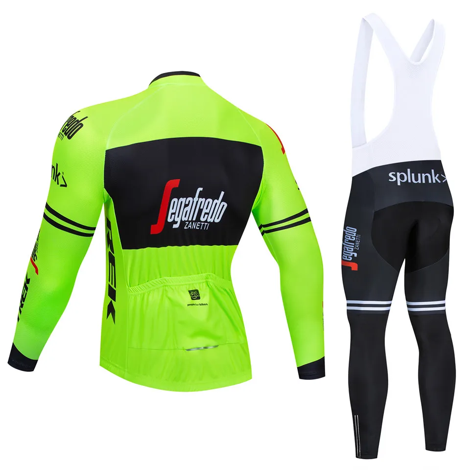 Spring autumn team long sleeve cycling jersey set Ropa Ciclismo breathable racing bike clothing MTB Bike 9D gel pad