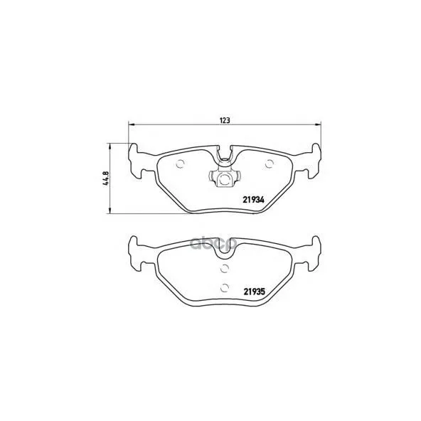 Колодки Тормозные Задние Brembo P06025 Brembo арт. P06025