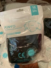 Mascarilla facial higiénica para adultos, máscara KN95 ffp2reutilizable de 5 capas FPP2, CE FFP2 FFP3, color negro