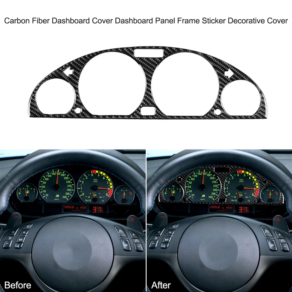 Внутренняя панель приборной панели из углеродного волокна Панель рамка наклейка