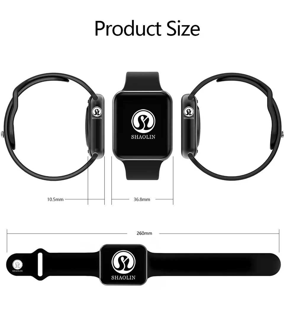 Bluetooth чехол для смарт часов для apple iphone samsung xiaomi android phone pk Smartwatch apple watch(красная кнопка