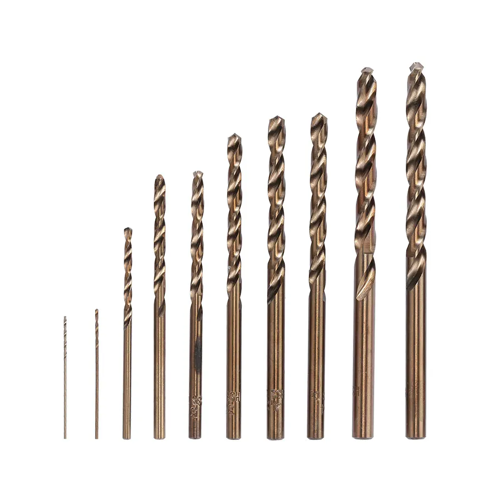 

Silver Twist Drill Cobalt Bearing Bit Stainless Steel Carpentry Wood Metal Cutters Tool Bits Reamer Durable