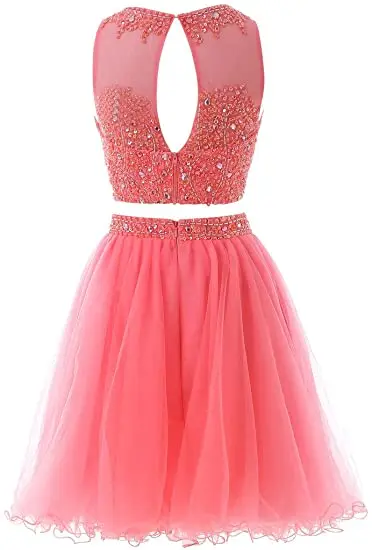 ANGELSBRIDEP-2-Pieces-Homecoming-Dress-Party-Gowns-Formal-Sheer-Neck-Beading-Tulle-Graduation-Party-Gowns (1)