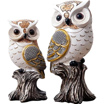 

Home Accessories Living Room TV Cabinet Simulation Animal Owl Resin Art&Craft Statue Creative Decor Sculpture X4399