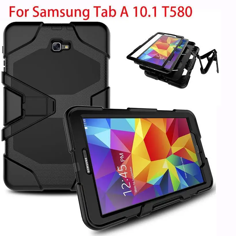 

Case For Samsung Galaxy Tab A A6 10.1 2016 T580 T585 SM-T585 T580N Case Cover Tablet Shockproof Heavy Duty With Stand Hang Funda