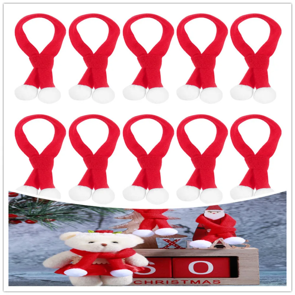 LUOEM 10 шт Мини Рождественский шарф для собаки кошки питомца костюм щенка котенка