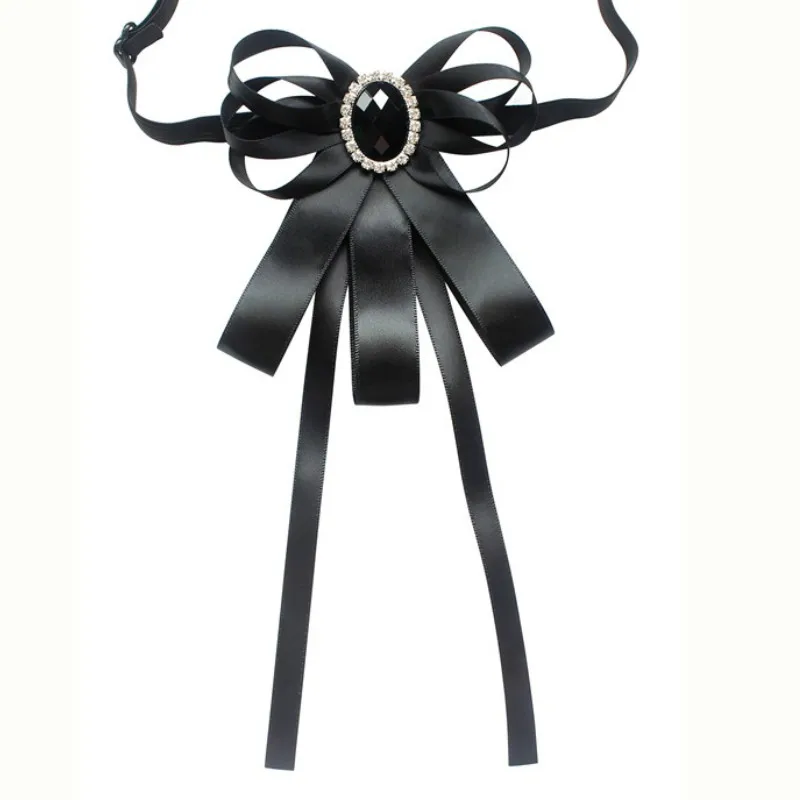 

2019 British Fashion Men's Suit White Shirt Bow Tie Handmade Rhinestone Bowtie Neck Ties for Men Wedding Clothing Accessories