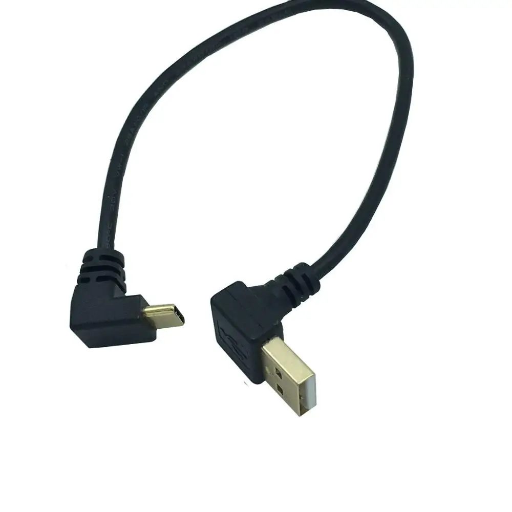 Позолоченный угол USB 2,0(type-A) штекер USB3.1(type-C) штекер вверх и Dwon угол USB синхронизация данных и зарядный кабель Разъем