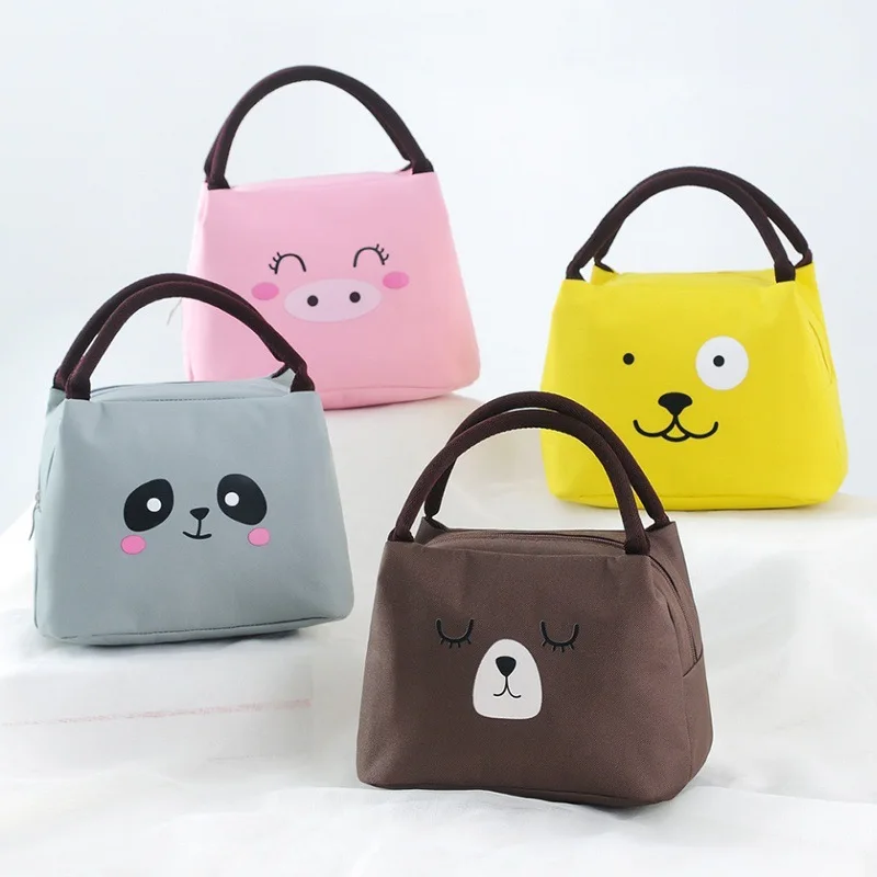 

Cute Portable Insulated Thermal Cooler Bento Lunch Box Tote Picnic Storage Bag Pouch Lunch Bags for School Student Bento Bag