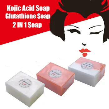 

100g/140g/200g Dark Black Skin Whitening Soap Kojic Acid Soap Glutathione Soap Kojic Acid Glutathione Soap Remove Mites Acne