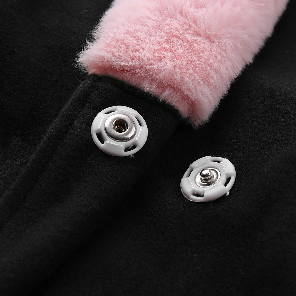 Женская куртка, длинное плотное шерстяное пальто с меховым воротником, зимние теплые модные куртки на шнуровке, повседневная верхняя одежда, шикарная одежда 19Sp