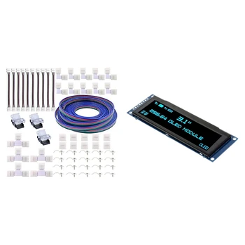 

3.12 inch OLED Display 256X64 25664 Dots Graphic LCD Module Display Sn with 5050 LED Strip 4Pin Connectors Kit