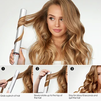 

Chjpro Professional hair straightener electric iron ceramic curling tool LED temperature display, temperature control