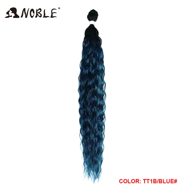 Noble Kinky Curly Ombre hair bundles Synthetic hair  Super Long Curl 1 Pcs 28