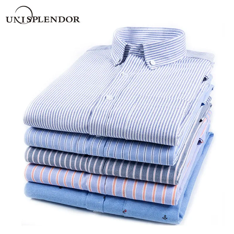 

2019 Plaid Striped Men's Shirts Long Sleeve Cotton Men Shirt Cool Casual Man Shirt Spring Autumn Men's Clothing Business YN10559