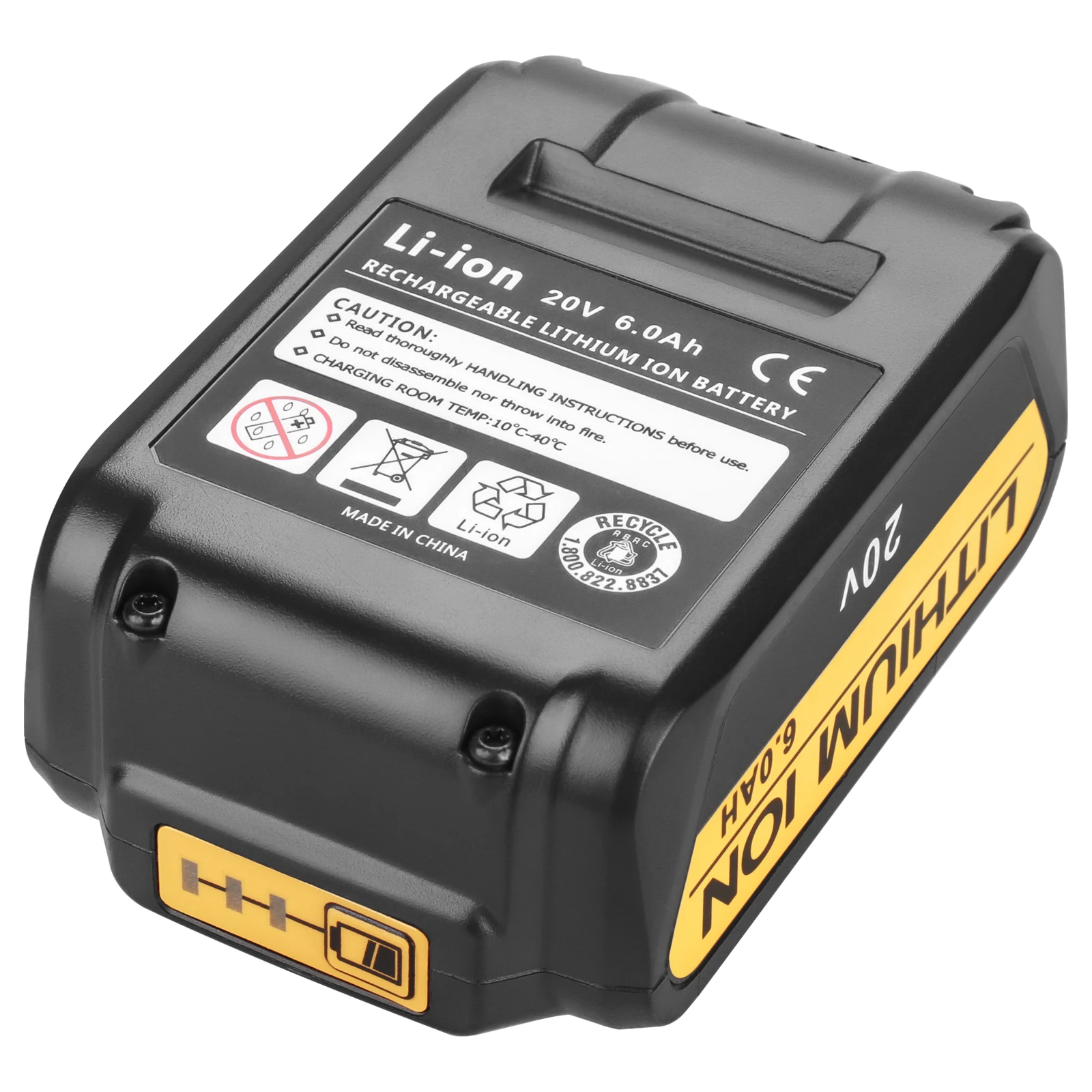 Recarregável para Dewalt Ferramenta de Substituição para Bateria de 6000mah Íon de Lítio Bateria ou Carregador Dcb200 Dcb181 Dcb330 Dcb204-2 - Image 4