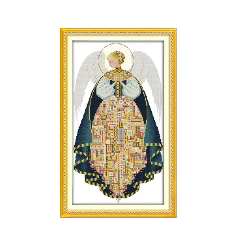 Набор для вышивки крестом Angel (3) ручная вышивка работа DMC color Dreamfounder|handmade needlework|cross stitch kitsstitching kit cross |