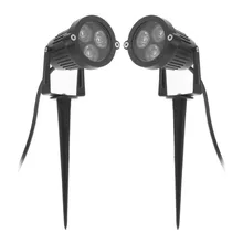 2 шт. Водонепроницаемый 3 Вт Светодиодный светильник для газона с контактным основанием для садовой дорожки двора Точечный светильник 85-265 в открытый пейзаж Спайк светильник s