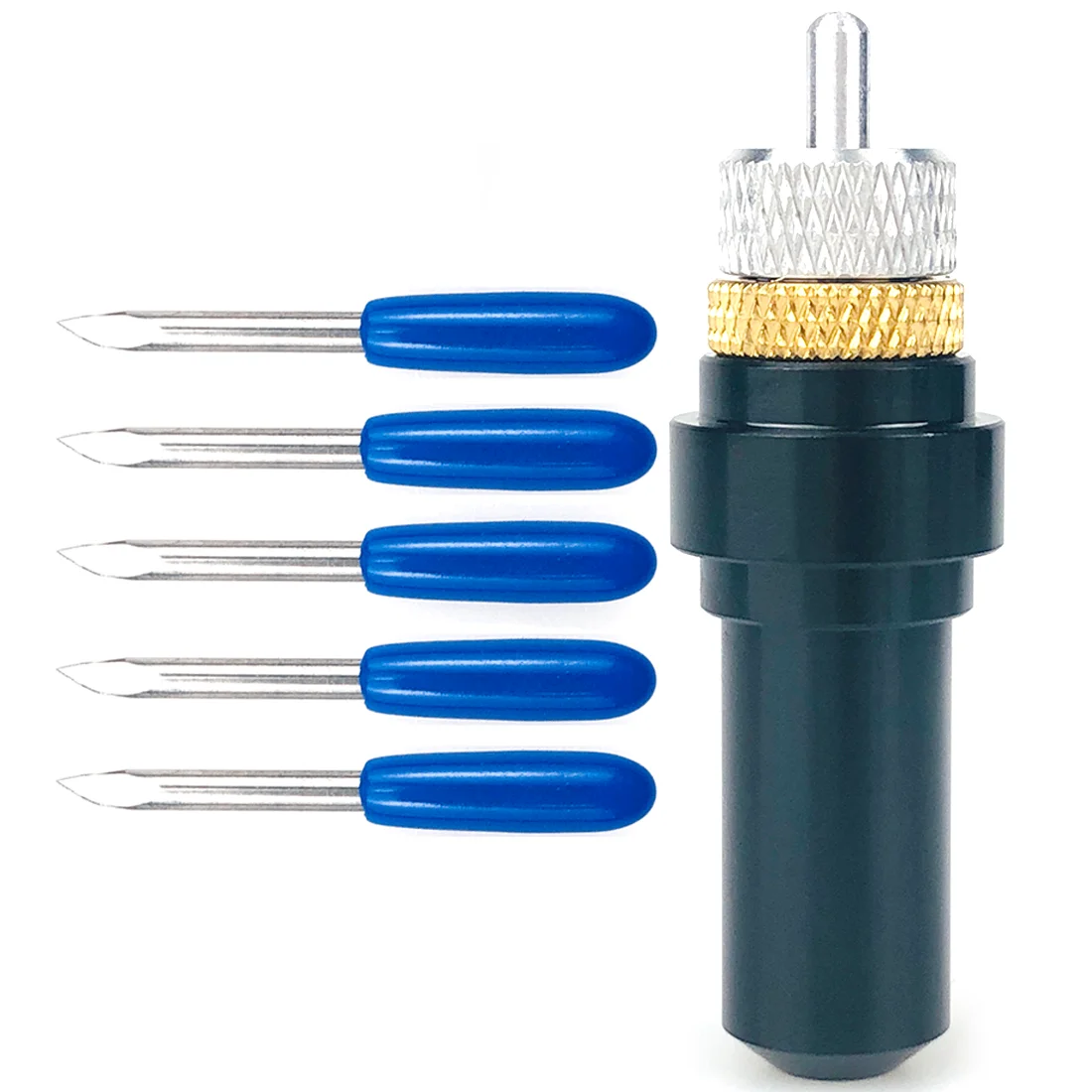 

5 шт. 60 градусов Длина 20 мм Диаметр 1,5 мм сменный плоттер для ножей инструмент для резьбы для Summa + 1 шт. держатель лезвия Гладкий