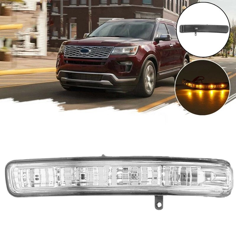 

Car Side Rearview Mirror Indicator Light Turn Signal Lamp for Ford Explorer 2011-19