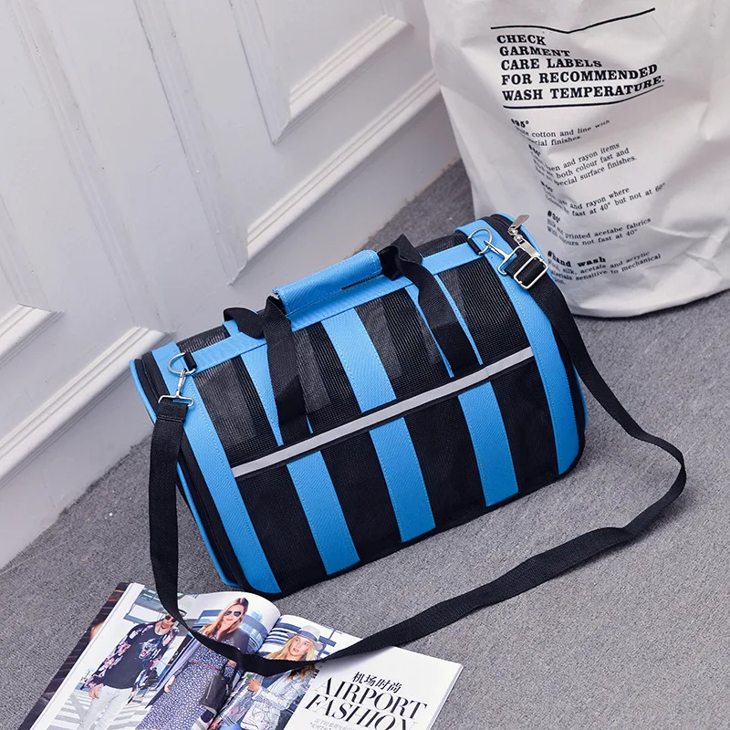 Pet Carrier for Dogs Cat Folding Cage Collapsible Crate Handbag Plastic Carrying Bags Pets Supplies Sac De Transport OO50XD Pet Carrier for Dogs Cat Folding Cage Collapsible Crate Handbag Plastic Carrying Bags Pets Supplies Sac De Transport OO50XD