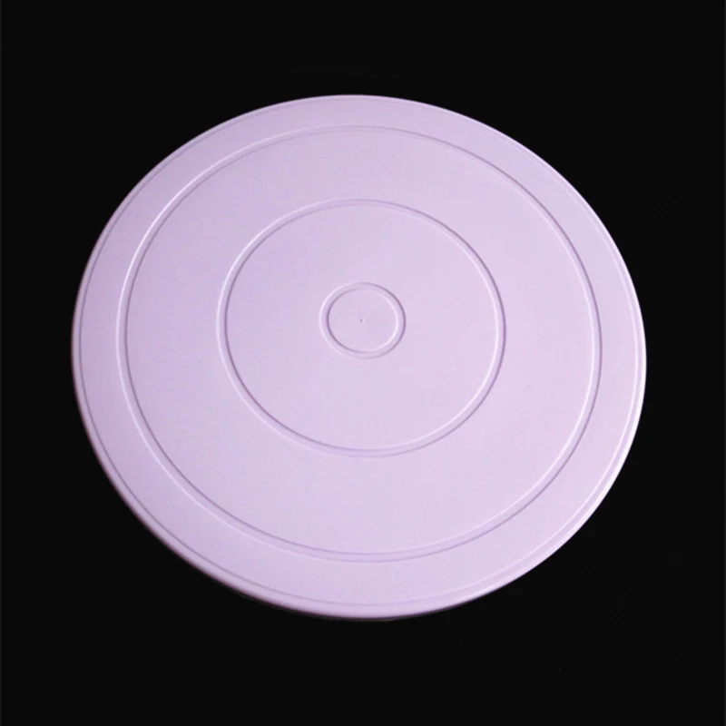  Plastic Cake Plate Turntable Rotating Anti-skid Round Cake Stand Cake Decorating Rotary Table Kitch
