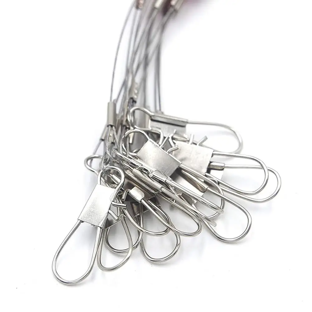 10pcs Fishing Leaders Stainless Steel Fishing Rigs Fishing Gear