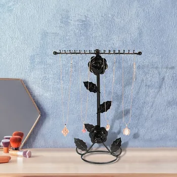 

Support Wholesale Dropshipping Flower Umbrella Jewelry Storage Earrings Necklace Rack Storage Display Stand 2019 Hot Selling