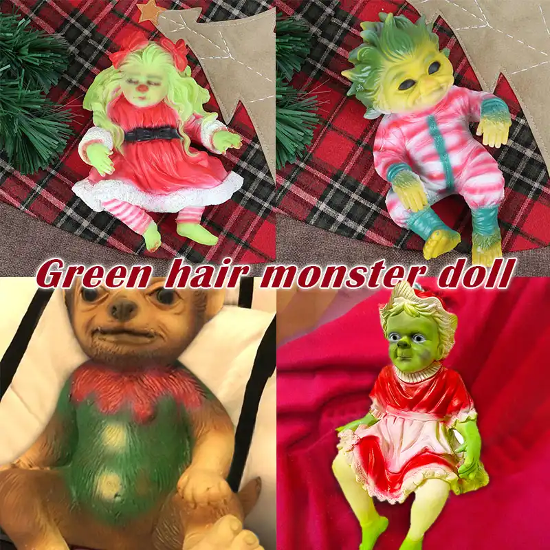 Reborn Baby Grinch Toys Realistic Cartoon Dolls Christmas Simulation Dolls Christmas Gift Toys Gifts For Children Navidad Party Diy Decorations Aliexpress