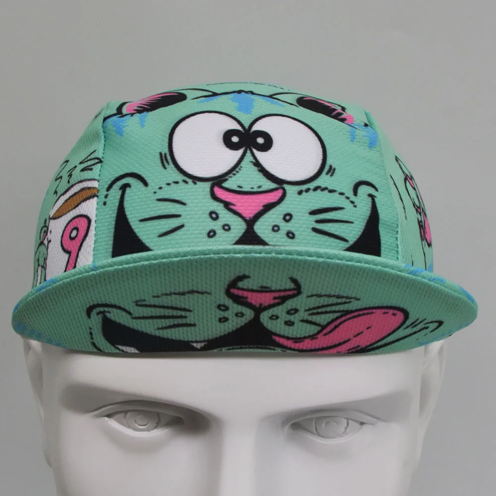 Cat Pizza Cycling cap Creativity Bike Hat Headwear Free Size  Men And Women Quick-Drying Polyester braetan 4