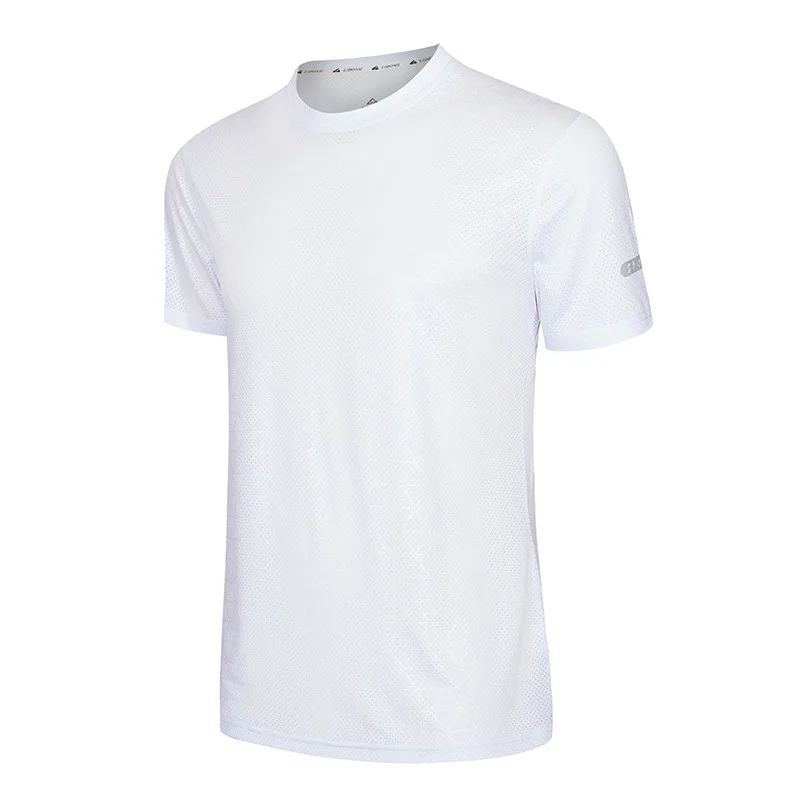 8 цветов! Однотонная мужская футболка для бега и фитнеса, женская повседневная одежда на заказ, тренировочная командная форма, мягкая удобная - Цвет: Белый