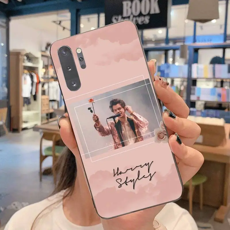 Черный чехол для мобильного телефона Гарри Стайл Samsung Note 7 8 9 10 Lite Plus Galaxy J7 J8 J6 2018