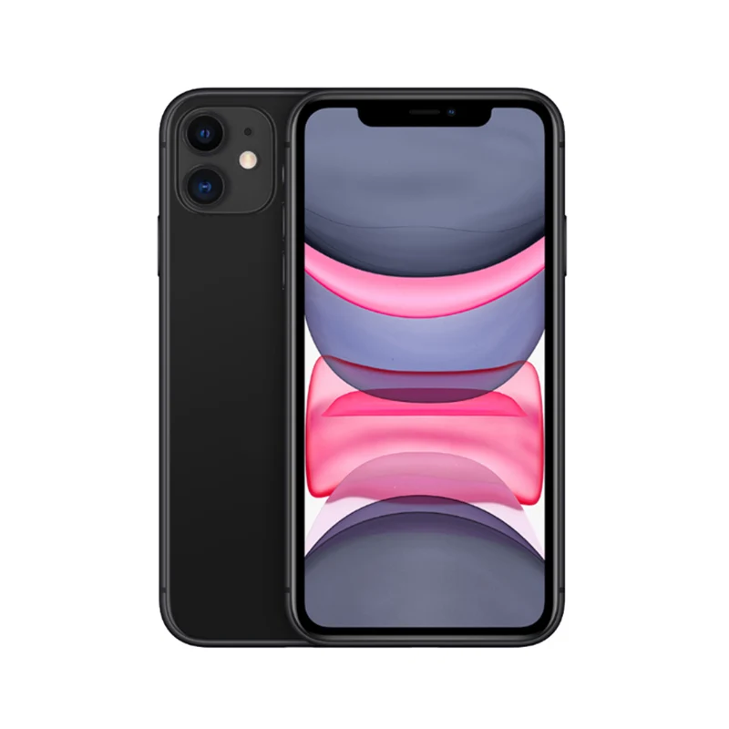 Used Unlocked Original iPhone 11 6.1 inch Full OLED Display 1 Sim Card 4G LTE Dual-camera Smart Phone 64/128/256GB ROM A13