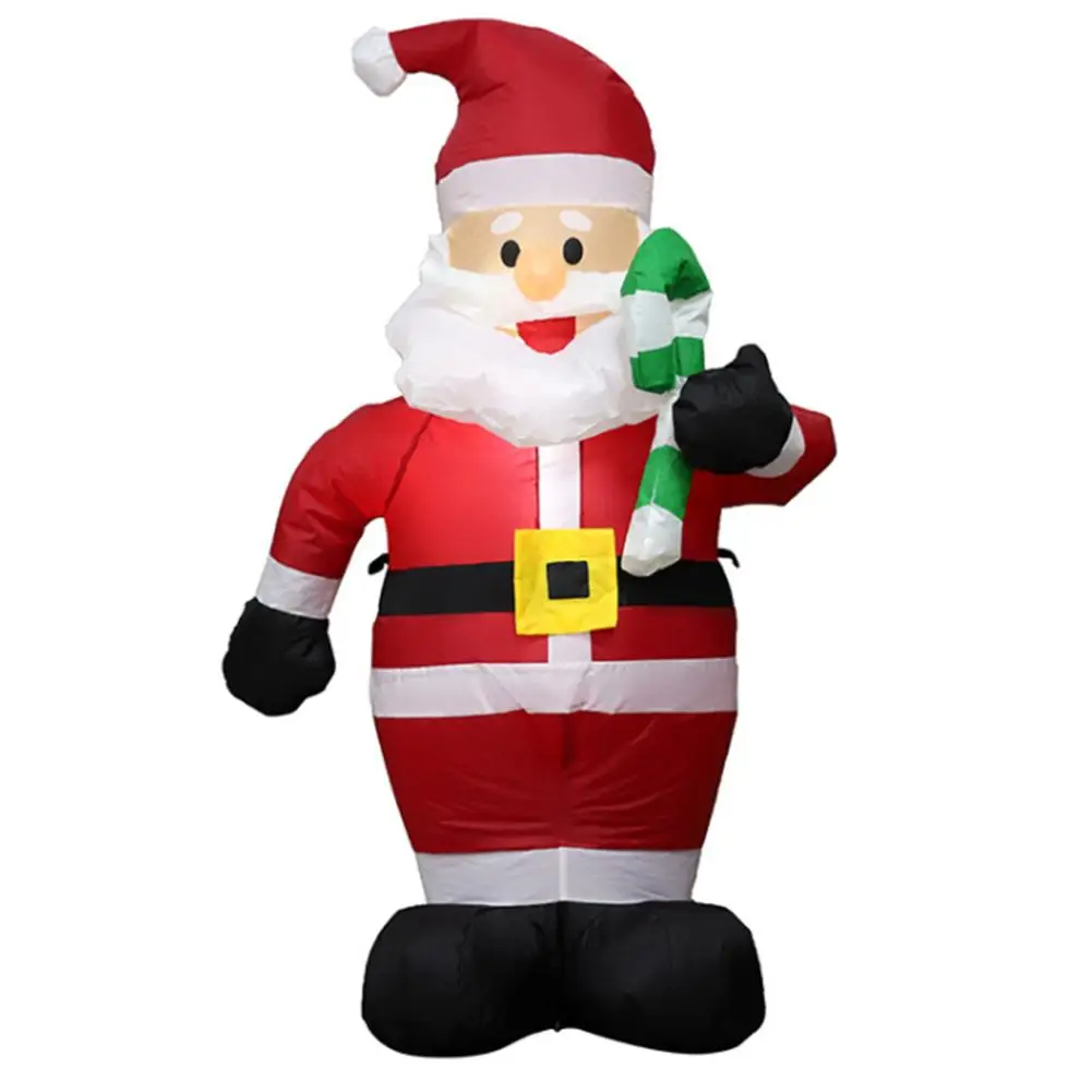 

Christmas Santa Clause Inflatable Decorations Event Venue Layout Props 1.2m Inflatable Small Cane Santa Yard Decor With Blower