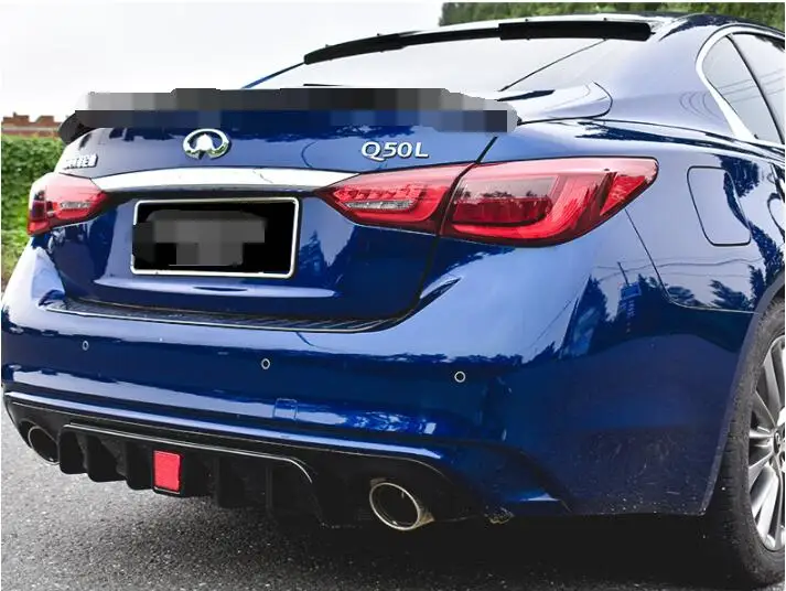 Задний спойлер для Q50 2018 2019 ABS задний бампер диффузор Infiniti Q50L|Спойлеры и крылья| |