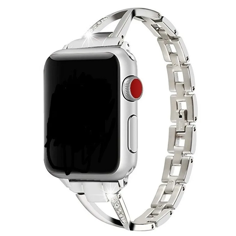 Модный X острый браслет из нержавеющей стали I Watch band 38 мм 42 мм Apple Watch для серии Apple Watch 1 2 3 4 5