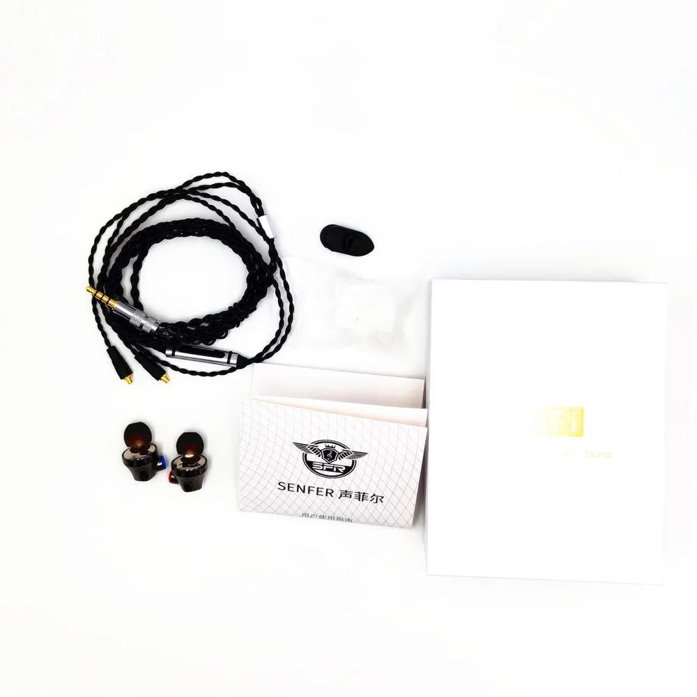 SENFER DT6 1DD + 1BA гибридные наушники вкладыши HIFI DJ для бега спортивные со съемным