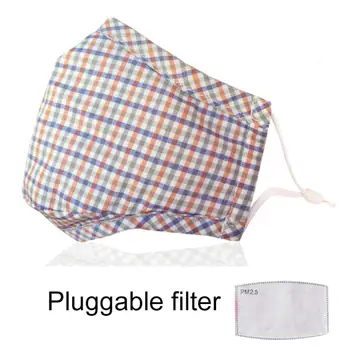 

Kids Plaid Breathable Washable Anti Haze Dustproof Protective PM2.5 Mouth Mask