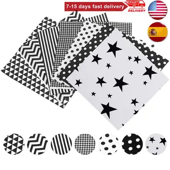 

7PCs 50x80cm Assorted Floral Pattern Cotton Fabric DIY Patchwork Material For Sewing Accessories Quilting Fabrics DIY Crafts