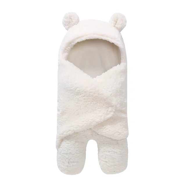 Осенние спальные мешки для новорожденных, теплые зимние спальные мешки для детской коляски, вязаная детская пеленка - Цвет: white2