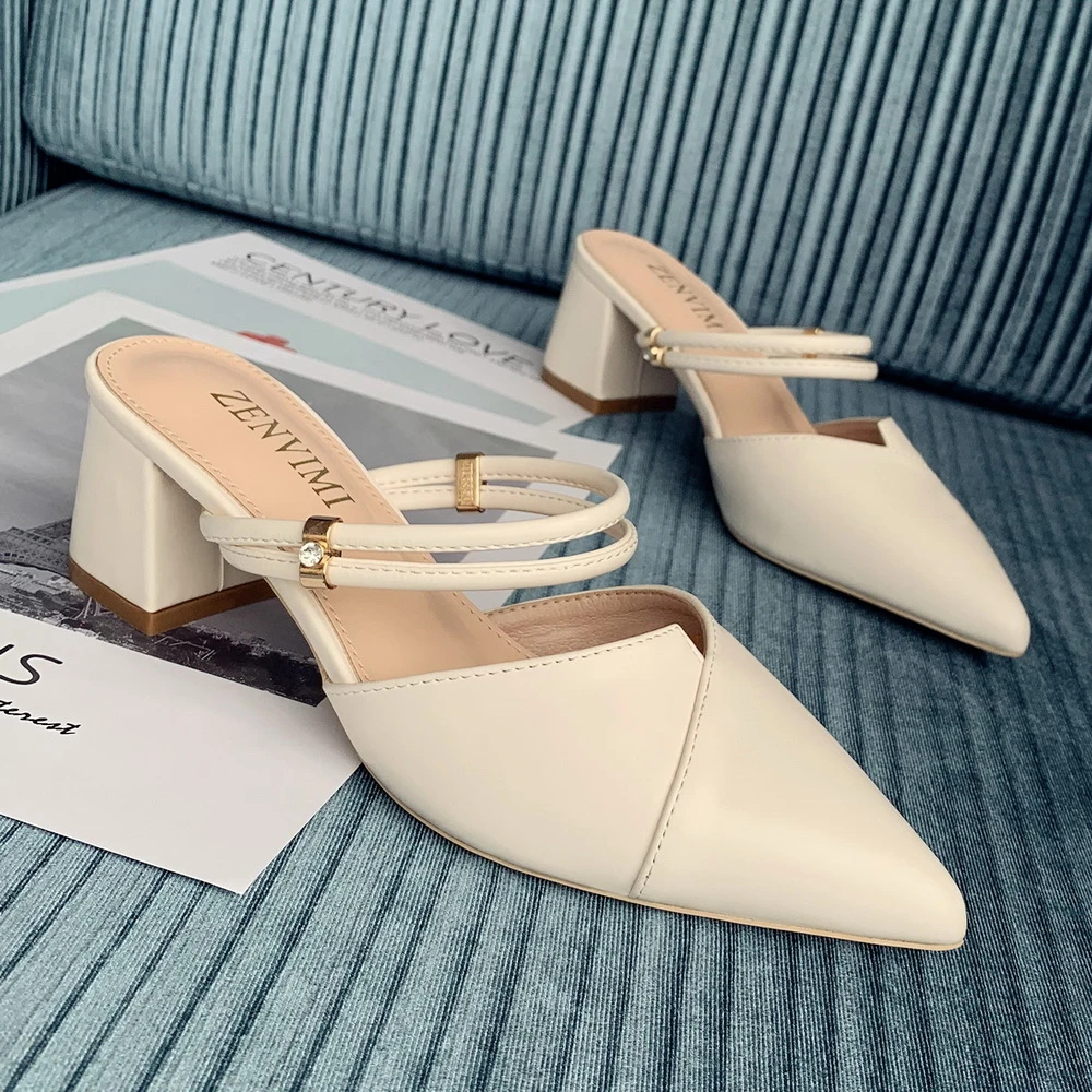 backless high heel sandals