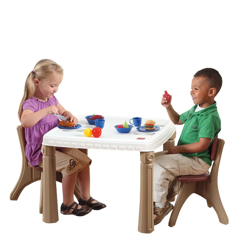 

America STEP2 Origional Product Import Children Plastic Restaurant Tables And Chairs Combination