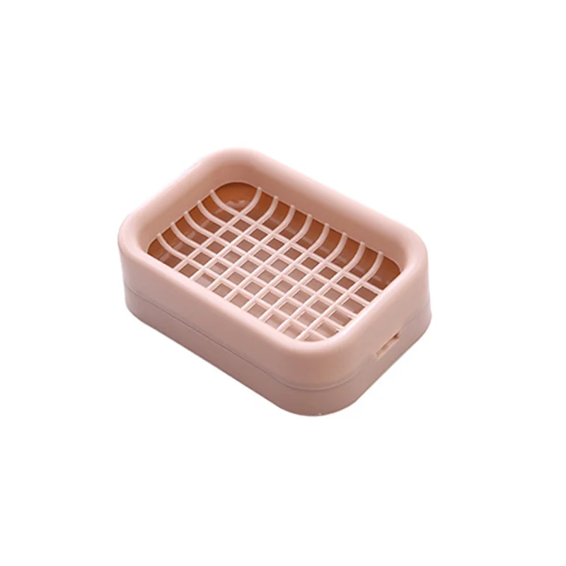 Pink 2pcs Мыльница двухэтажный держатель для хранения мыла, Товары для ванной комнаты, товары для дома, устройство для путешествий, креативная портативная мыльница - Цвет: Pink 2pcs