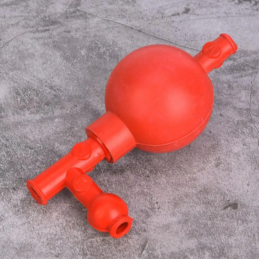 High Qualiy Lab Rubber Suction Bulb Safe Quantitative Pipette Ball with 3 Openings Red Woodworking tool parts
