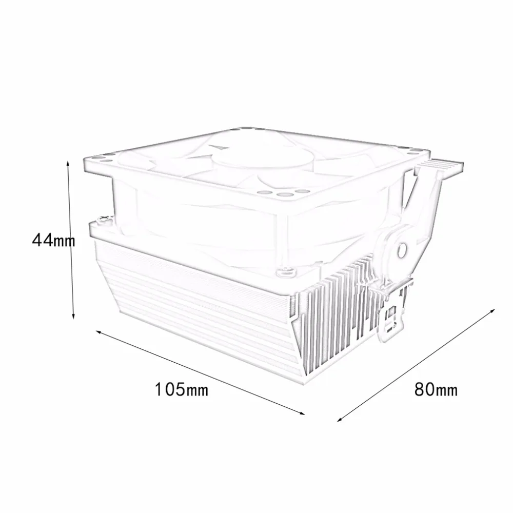 A3 качество Офис Процессор охлаждающий вентилятор кулер для Desktp компьютер 12V вентилятор охлаждения для AMD Athlon64 Перевозка груза падения