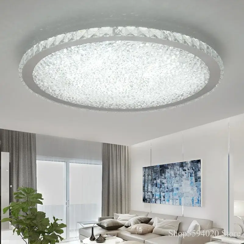 Nowoczesna lampa sufitowa ze stali nierdzewnej American Luxury kryształowe lampy sufitowe oświetlenie do sufitu LED Decor Home sypialnia oświetlenie Led Nowoczesna lampa sufitowa ze stali nierdzewnej American Luxury kryształowe lampy sufitowe oświetlenie do sufitu LED Decor Home sypialnia oświetlenie Led