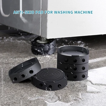 

4Pcs Anti-slip & Noise-reducing Washing Machine Mat Refrigerator Furniture Protector Rubber Mats Rubber Anti-Vibration Dryer Pad